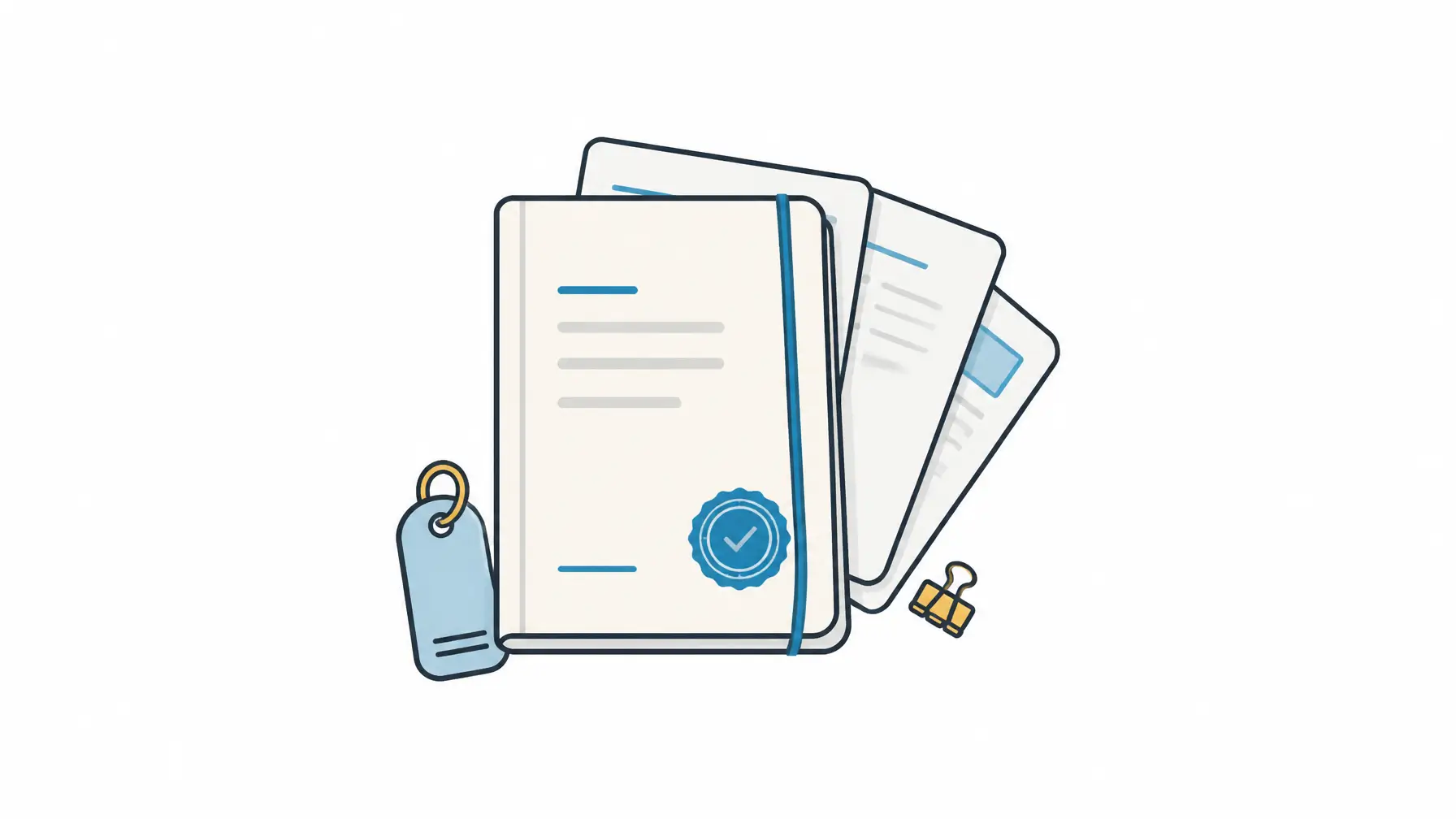 Guest experience software image showing a centered owner packet with guest sentiment, response coverage, and business signal papers.