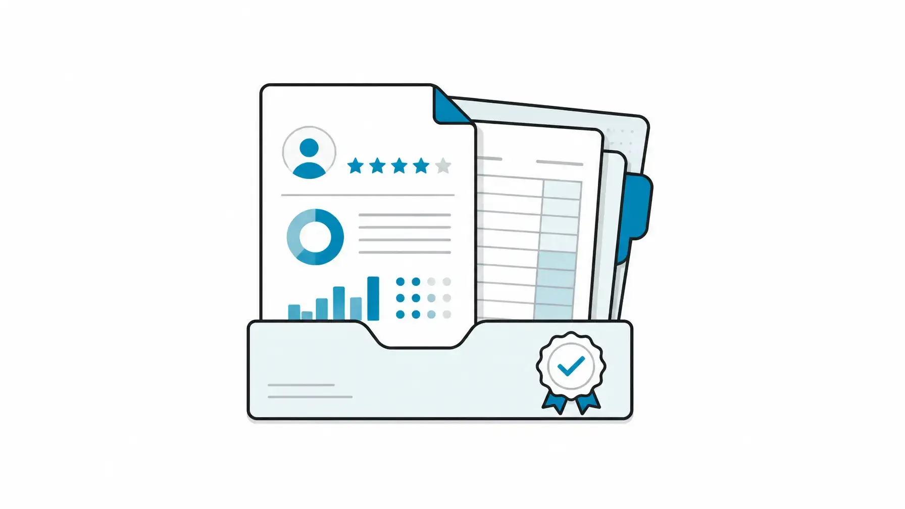 Hotel reputation management software image showing a centered owner reporting packet with guest sentiment and finance-ready context.